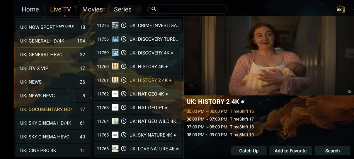 VISSOLOTV electronic program guide EPG on Firestick